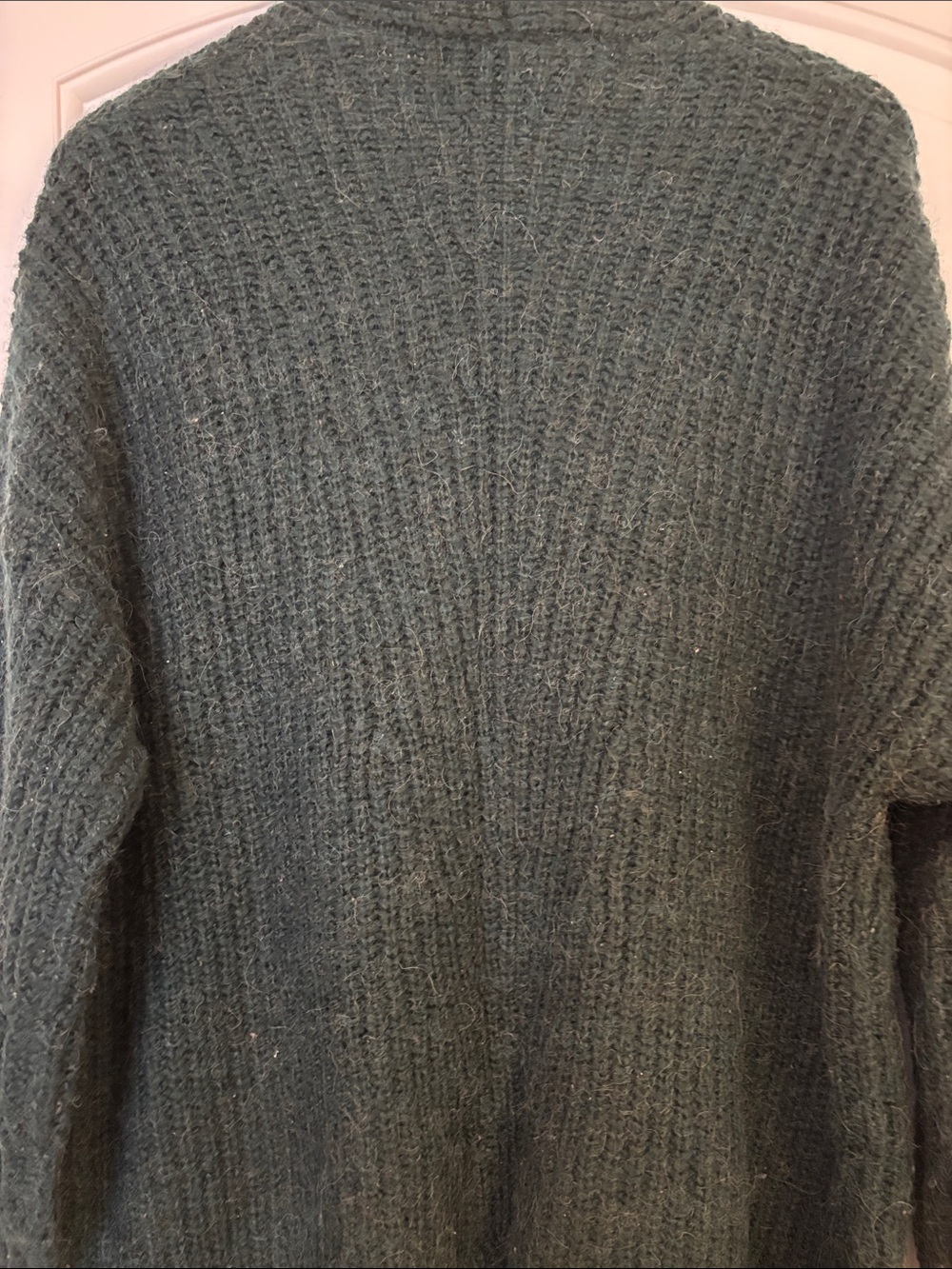 Max Studio Chunky Knit Alpaca Wool Blend Oversized Cardigan Women’s L EUC - Picture 5 of 9